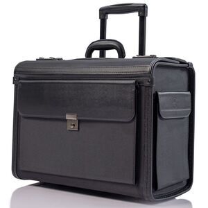 Hammer Anvil 19 Wheeled Briefcase Rolling Case Sales Sample Pilot Lawyer Attache